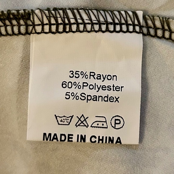 Women’s Olive Green Mixed Fabric Dress, NEVER WORN, Size Medium - Picture 10 of 11